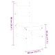 Трапезни столове 2 бр Panama сиви 40x46x90 см бор масив