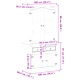 Стъклен шкаф витрина Corona 100x48,5x179 см бор масив