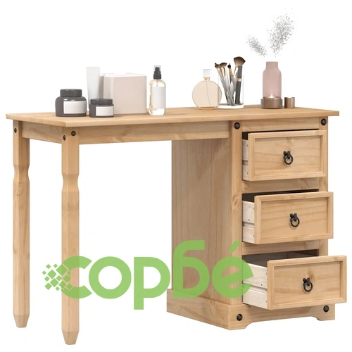 Тоалетка Corona, 110x47x75 см, бор масив ➤ топ цена ➤ sorbe.bg