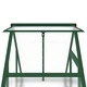 Оранжерия с основа рамка зелен 169x58x195 см алуминий