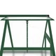 Оранжерия с основа рамка зелен 169x114x195 см алуминий