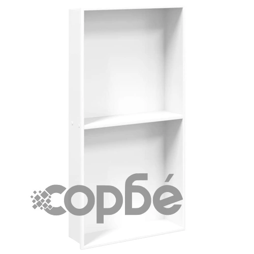 Душ ниша, сребрист бяло, 32x62x9 см, неръждаема стомана ➤ топ цена ➤ sorbe.bg