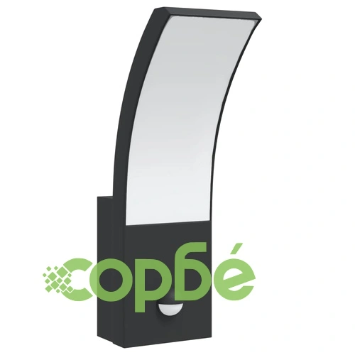 Външни LED стенни лампи със сензори, 2 бр, черен, лят алуминий ➤ топ цена ➤ sorbe.bg