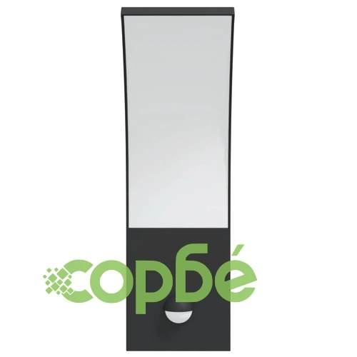 Външни LED стенни лампи със сензори, 2 бр, черен, лят алуминий ➤ топ цена ➤ sorbe.bg