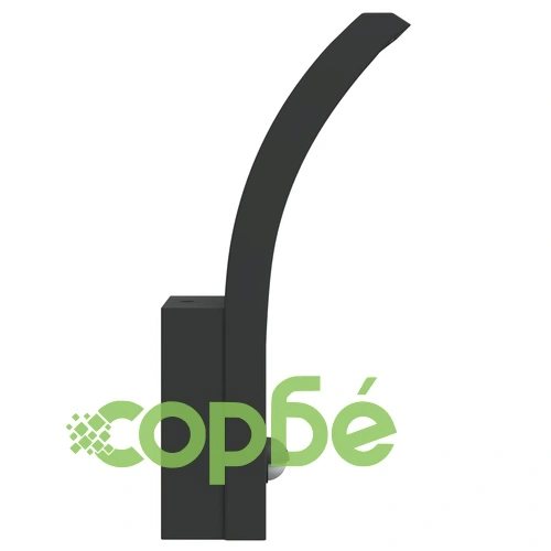 Външни LED стенни лампи със сензори, 2 бр, черен, лят алуминий ➤ топ цена ➤ sorbe.bg