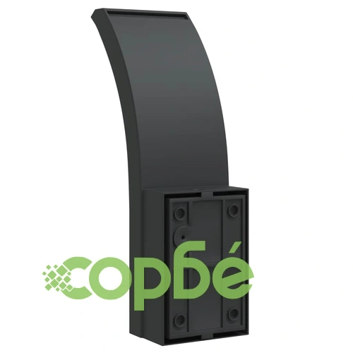 Външни LED стенни лампи със сензори, 2 бр, черен, лят алуминий ➤ топ цена ➤ sorbe.bg