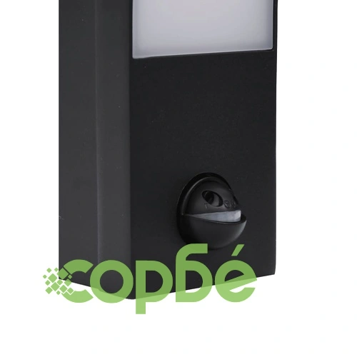 Външни LED стенни лампи със сензори, 2 бр, черен, лят алуминий ➤ топ цена ➤ sorbe.bg