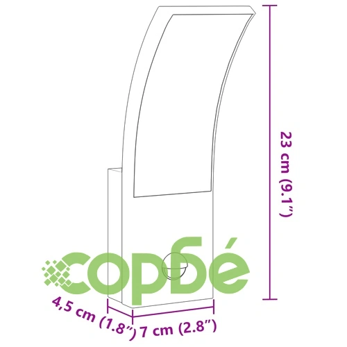 Външни LED стенни лампи със сензори, 2 бр, черен, лят алуминий ➤ топ цена ➤ sorbe.bg