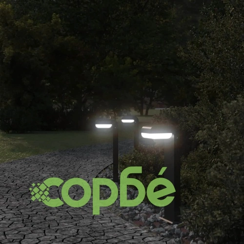 Външни подови лампи, 3 бр, черни, 50 см, лят алуминий ➤ топ цена ➤ sorbe.bg