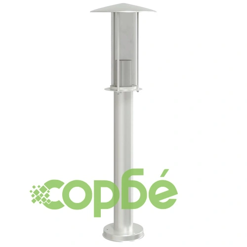 Външни подови лампи, 3 бр, сребристи, 60 см, неръждаема стомана ➤ топ цена ➤ sorbe.bg