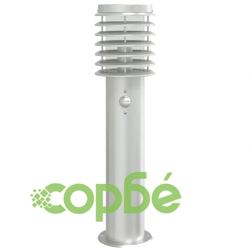 Външни подови лампи, със сензори, 3 бр, сребристи, 60 см, инокс ➤ топ цена ➤ sorbe.bg