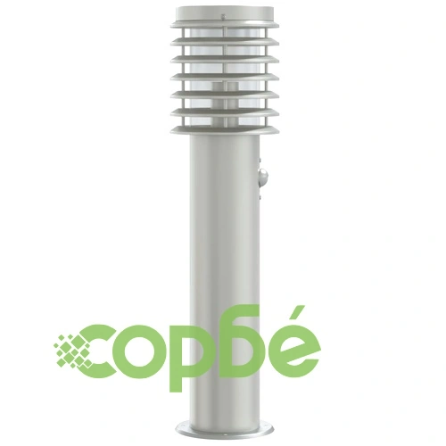 Външни подови лампи, със сензори, 3 бр, сребристи, 60 см, инокс ➤ топ цена ➤ sorbe.bg