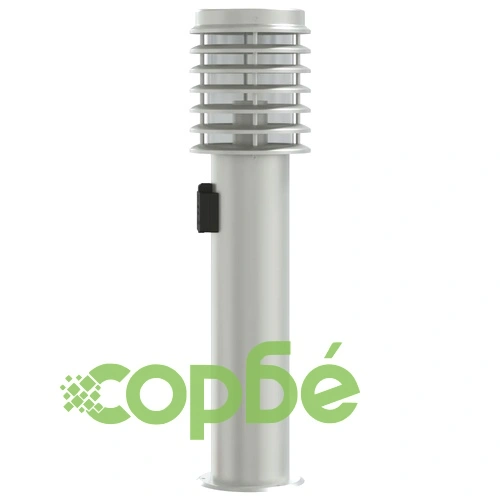 Външни подови лампи с контакт, 3 бр, сребристи, 60 см, инокс ➤ топ цена ➤ sorbe.bg