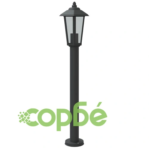 Външни подови лампи, 3 бр, черни, 80 см, неръждаема стомана ➤ топ цена ➤ sorbe.bg