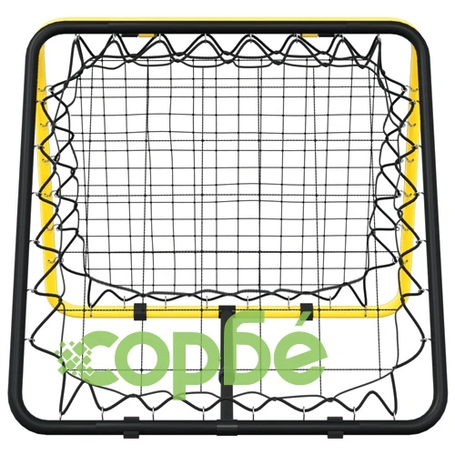 Футболен рикошет двустранно регулируем жълто и черно стомана ➤ топ цена ➤ sorbe.bg