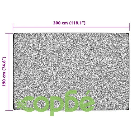 Килим за открито и закрито къс косъм шарен 190x300 см неплъзгащ ➤ топ цена ➤ sorbe.bg