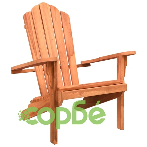 Градински стол Адирондак 77x78x95 см тиково дърво масив ➤ топ цена ➤ sorbe.bg