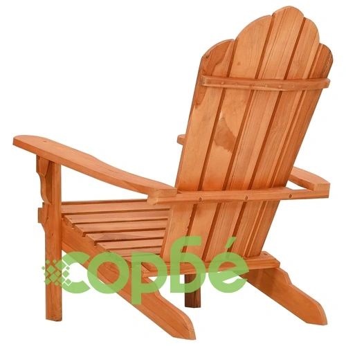 Градински стол Адирондак 77x78x95 см тиково дърво масив ➤ топ цена ➤ sorbe.bg