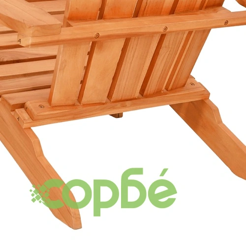 Градински стол Адирондак 77x78x95 см тиково дърво масив ➤ топ цена ➤ sorbe.bg