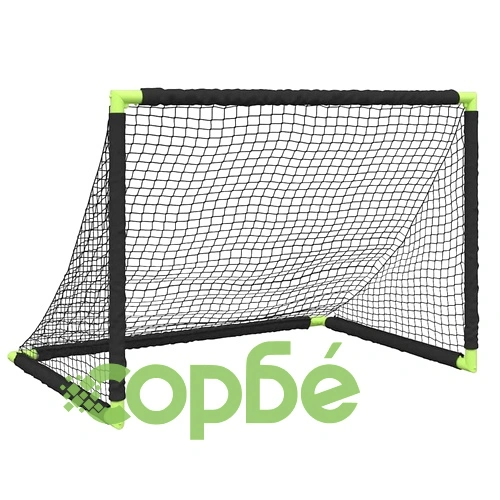 Детска футболна врата, сгъваема, черна, 90x64x64 см ➤ топ цена ➤ sorbe.bg