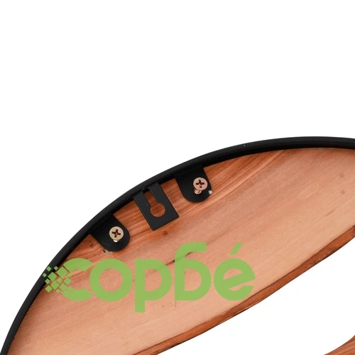 Стенен часовник кафяв 35 см желязо и маслиново дърво ➤ топ цена ➤ sorbe.bg