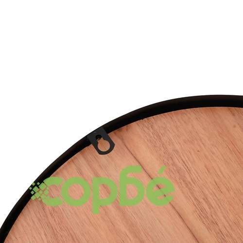 Стенен часовник кафяв 39 см желязо и инженерно дърво ➤ топ цена ➤ sorbe.bg