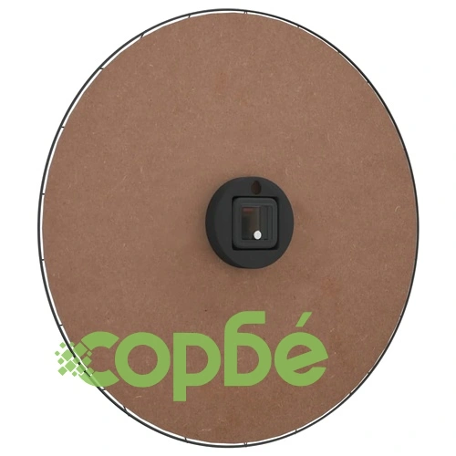 Стенен часовник жълто и черно 50 см инженерно дърво ➤ топ цена ➤ sorbe.bg