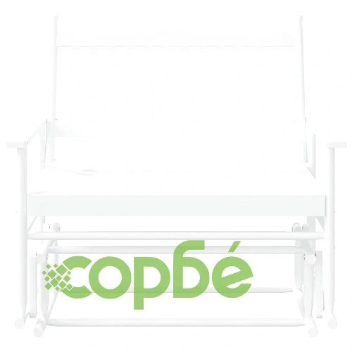 Пейка планер, бяла, 118x70x104,5 см, масивна дървесина топола ➤ топ цена ➤ sorbe.bg