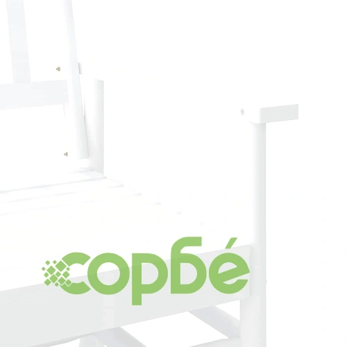 Пейка планер, бяла, 118x70x104,5 см, масивна дървесина топола ➤ топ цена ➤ sorbe.bg