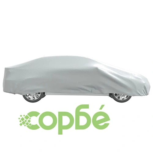 Покривало за кола, за седан, с каишки, цяло, сребрист, L ➤ топ цена ➤ sorbe.bg
