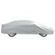 Покривало за кола, за седан, с каишки, цяло, сребрист, L