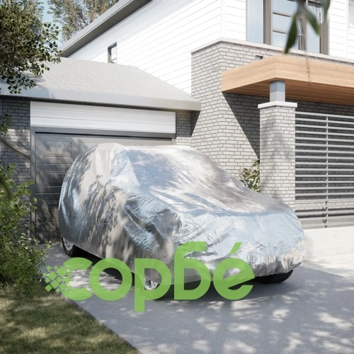 Покривало за кола, за SUV, с каишки, цяло, сребрист, M ➤ топ цена ➤ sorbe.bg