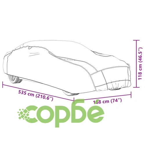 Покривало за кола седан против градушка цяло XL сив и сребрист ➤ топ цена ➤ sorbe.bg
