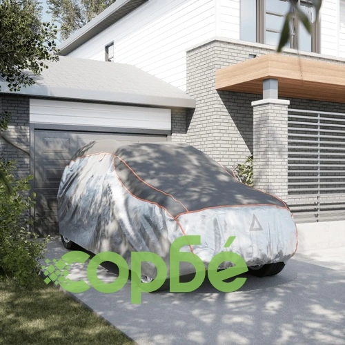 Покривало за кола SUV против градушка цяло L сиво и сребристо ➤ топ цена ➤ sorbe.bg