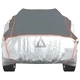 Покривало за кола SUV против градушка цяло XL сиво и сребристо