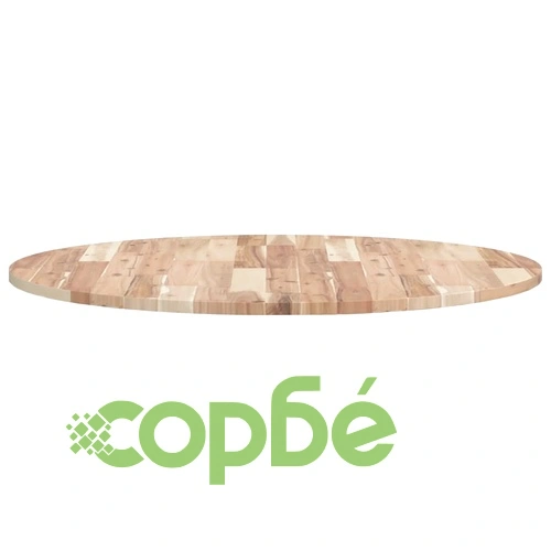 Плот за маса, кръгъл, 90x2 см, акациево дърво масив ➤ топ цена ➤ sorbe.bg