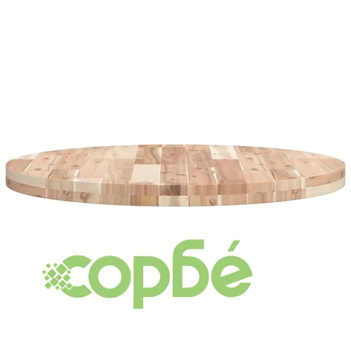 Плот за маса, кръгъл, 70x4 см, акациево дърво масив ➤ топ цена ➤ sorbe.bg