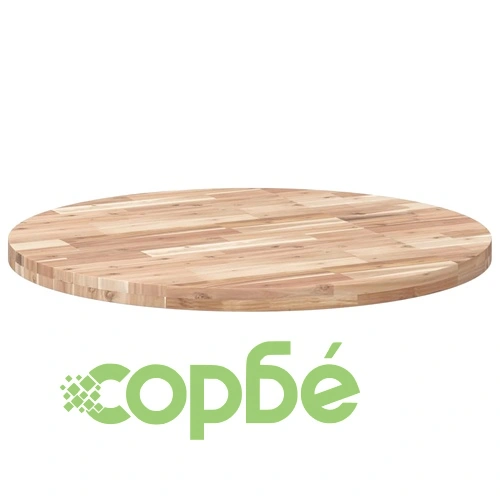 Плот за маса, кръгъл, 90x4 см, акациево дърво масив ➤ топ цена ➤ sorbe.bg