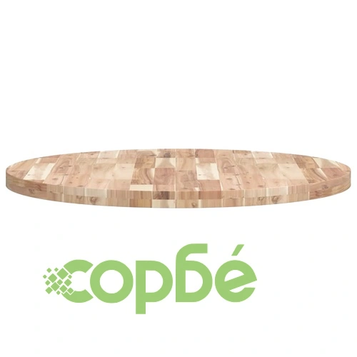 Плот за маса, кръгъл, 90x4 см, акациево дърво масив ➤ топ цена ➤ sorbe.bg