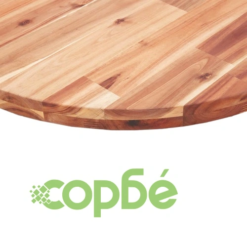 Плот за маса, кръгъл, 70x4 см, акациево дърво масив ➤ топ цена ➤ sorbe.bg
