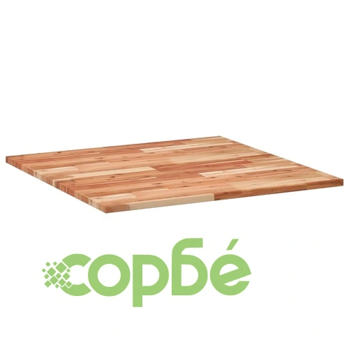 Плот за маса квадратен 80x80x2 см масивна акация ➤ топ цена ➤ sorbe.bg