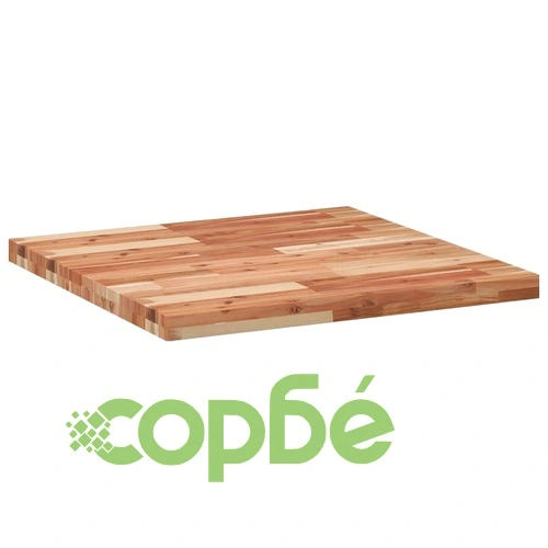 Плот за маса квадратен 70x70x4 см масивна акация ➤ топ цена ➤ sorbe.bg