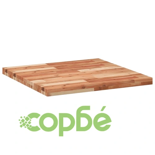 Плот за маса квадратен 70x70x4 см масивна акация ➤ топ цена ➤ sorbe.bg