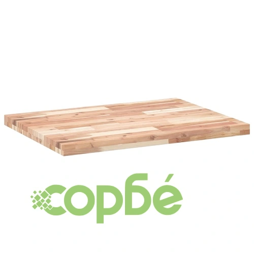 Плот за маса, правоъгълен, 100x60x4 см, акация масив ➤ топ цена ➤ sorbe.bg