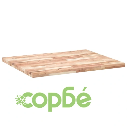 Плот за маса, правоъгълен, 100x80x4 см, акация масив ➤ топ цена ➤ sorbe.bg