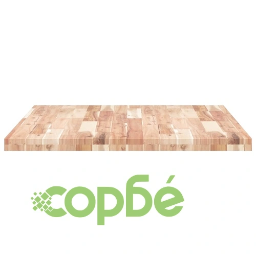 Плот за маса, правоъгълен, 100x80x4 см, акация масив ➤ топ цена ➤ sorbe.bg