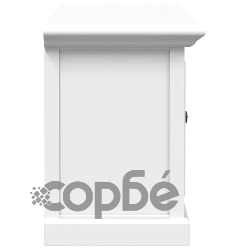 ТВ шкаф, бял, 110x30x41 см, инженерно дърво ➤ топ цена ➤ sorbe.bg