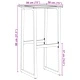 Бар табуретки 4 бр черни 38x38x80 см прахово боядисана стомана