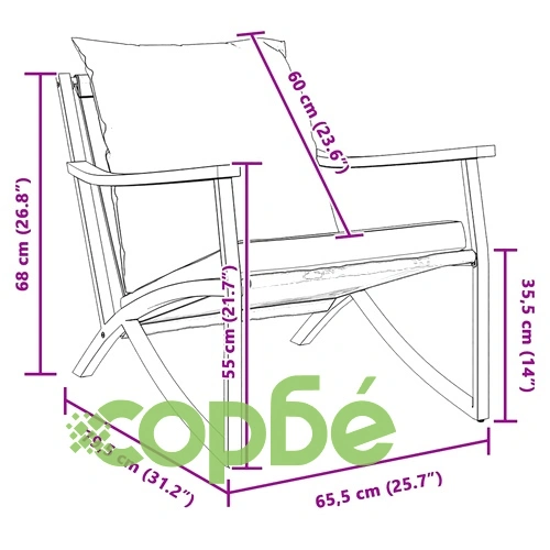Градински столове с възглавници, 2 бр, черен, стомана ➤ топ цена ➤ sorbe.bg