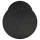 Градинска маса, кръгла, черна, 50x72 см, стомана